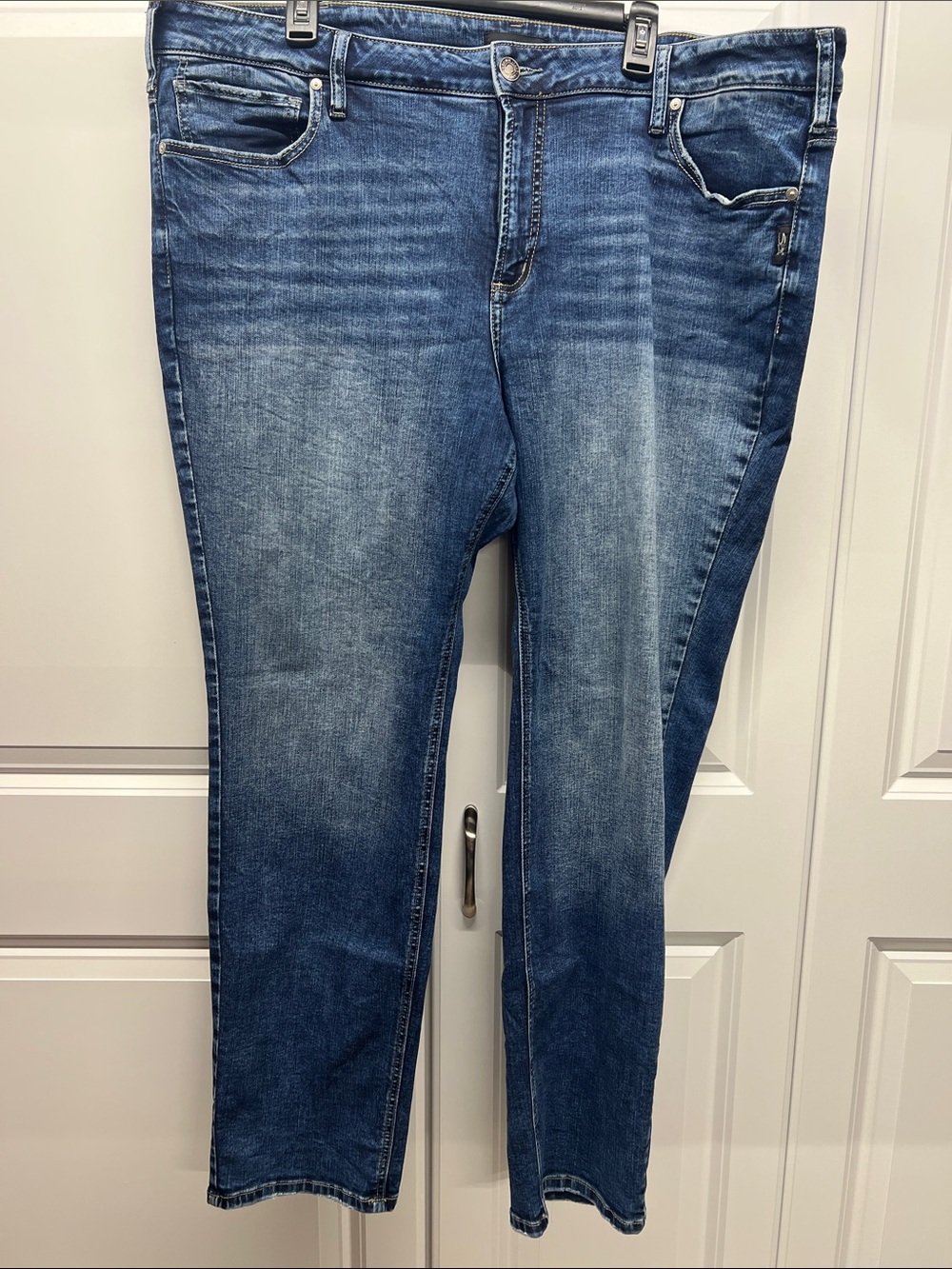 Silver Jeans Co. Suki Straight Leg Medium Wash Denim Jeans 22/31